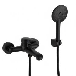 Смеситель для ванны с душем Wonzon&Woghand WW-4530-MB, черная матовая