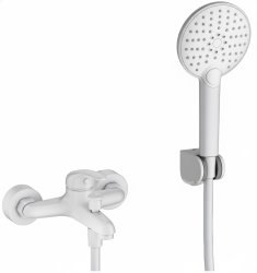 Смеситель для ванны с душем Wonzon&Woghand WW-4530-MW, белая матовая