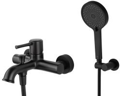 Смеситель для ванны с душем Wonzon&Woghand Tor WW-88037073-MB, черная матовая