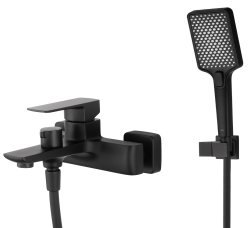 Смеситель для ванны с душем Wonzon&Woghand Edge WW-88639003A-MB, черная матовая