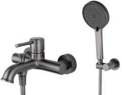 Смеситель для ванны с душем Wonzon&Woghand Tor WW-88037073-BGM, темный графит