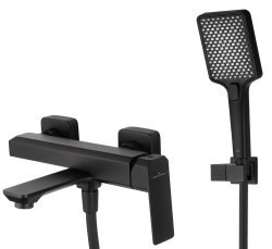 Смеситель для ванны с душем Wonzon&Woghand Diamond WW-88639011-MB, черная матовая