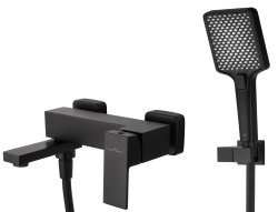 Смеситель для ванны с душем Wonzon&Woghand Cube WW-88639016-MB, черная матовая