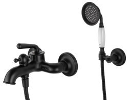 Смеситель для ванны с душем Wonzon&Woghand Steam WW-88639008-MB, черная матовая
