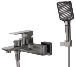 Смеситель для ванны с душем Wonzon&Woghand Edge WW-88639003A-BGM, темный графит