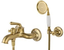 Смеситель для ванны с душем Wonzon&Woghand Steam WW-88639008-BG, брашированное золото