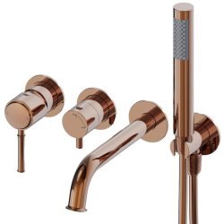 Встраиваемый смеситель для ванны Wonzon&Woghand Tor WW-88889073-RG, розовое золото