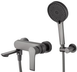 Смеситель для ванны с душем Wonzon&Woghand Brilliant WW-88037079-BGM, темный графит