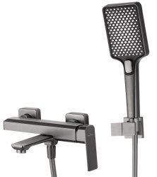 Смеситель для ванны с душем Wonzon&Woghand Diamond WW-88639011-BGM, темный графит