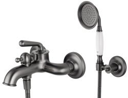 Смеситель для ванны с душем Wonzon&Woghand Steam WW-88639008-BGM, темный графит