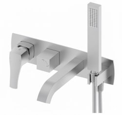 Встраиваемый смеситель для ванны Wonzon&Woghand Flex WW-88889072-BN, брашированный никель