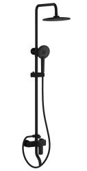 Душевая система Wonzon&Woghand Line WW-AE3354-MB с изливом, черная матовая