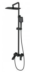 Душевая система Wonzon&Woghand Fit WW-88739009-MB с изливом, черная матовая