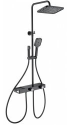 Душевая система Wonzon&Woghand Shelf WW-B4161-MB, черная матовая