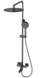 Душевая система Wonzon&Woghand Frame WW-88739010-BGM с изливом, темный графит