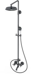 Душевая система Wonzon&Woghand Retro WW-88739020-BGM с изливом, темный графит
