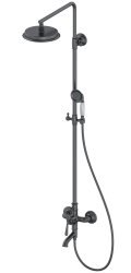 Душевая система Wonzon&Woghand Steam WW-88739008-BGM с изливом, темный графит
