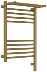 Полотенцесушитель электрический Сунержа Богема 3.1 с полкой 40x60, латунь