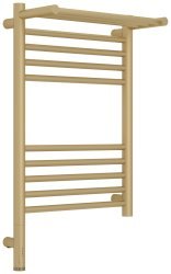 Полотенцесушитель электрический Сунержа Богема 3.1 L с полкой 40x60, шампань матовая