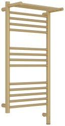 Полотенцесушитель электрический Сунержа Богема 3.1 R с полкой 40x80, шампань матовая
