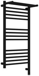 Полотенцесушитель электрический Сунержа Богема 3.1 R с полкой 40x80, черный матовый