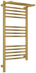 Полотенцесушитель электрический Сунержа Богема 3.1 L с полкой 40x80, золото