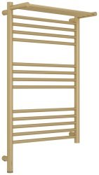 Полотенцесушитель электрический Сунержа Богема 3.1 L с полкой 50x80, шампань матовая