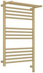 Полотенцесушитель электрический Сунержа Богема 3.1 R с полкой 50x80, шампань матовая