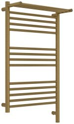 Полотенцесушитель электрический Сунержа Богема 3.1 R с полкой 50x80, латунь