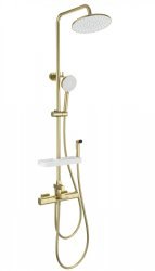 Душевая система Wonzon&Woghand Plate WW-C3017-A1-BG, брашированное золото