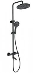 Душевая система Wonzon&Woghand Inn 3 WW-B3065-T1-MB, черная матовая