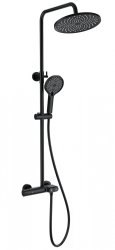 Душевая система Wonzon&Woghand Muse Corno WW-B2091-A-MB, черная матовая
