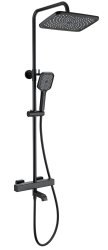 Душевая система Wonzon&Woghand Stay 2 WW-B3016-T1-MB, черная матовая