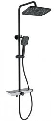 Душевая система Wonzon&Woghand ThermoKlick WW-B3098-A-MB, черная матовая