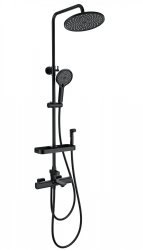 Душевая система Wonzon&Woghand Solid WW-C3011-A1-MB, черная матовая