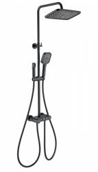 Душевая система Wonzon&Woghand Muse Corno WW-B3112-MB, черная матовая
