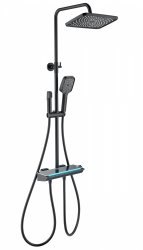 Душевая система Wonzon&Woghand Muse Lumia WW-B4174-MB, черная матовая