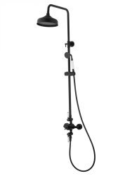 Душевая система Wonzon&Woghand Retro WW-B3041-MB, черная матовая