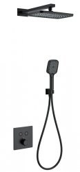 Встраиваемая душевая система Wonzon&Woghand WW-D2017-B-MB, черная матовая