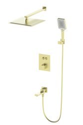 Встраиваемая душевая система Wonzon&Woghand WW-88929003-BG, брашированное золото