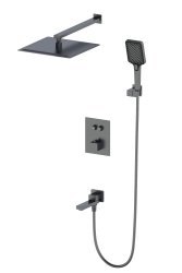 Встраиваемая душевая система Wonzon&Woghand WW-88929003-BGM, темный графит