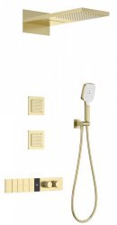 Встраиваемая душевая система Wonzon&Woghand WW-D4538-A-BG, брашированное золото
