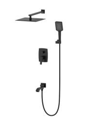 Встраиваемая душевая система Wonzon&Woghand Flex WW-88939072-MB, черная матовая