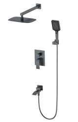 Встраиваемая душевая система Wonzon&Woghand Fit WW-88939009A-BGM, темный графит