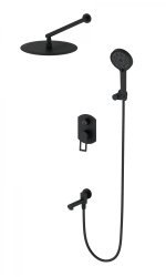 Встраиваемая душевая система Wonzon&Woghand Frame WW-88939010-MB, черная матовая