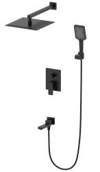 Встраиваемая душевая система Wonzon&Woghand Cube 2.0 WW-88087068-MB, черная матовая
