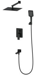 Встраиваемая душевая система Wonzon&Woghand Edge WW-88939003-MB, черная матовая