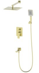 Встраиваемая душевая система Wonzon&Woghand Edge WW-88939003-BG, брашированное золото