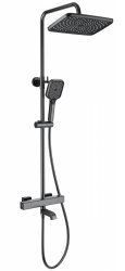 Душевая система Wonzon&Woghand Stay 2 WW-B3016-T1-BGG, темный графит