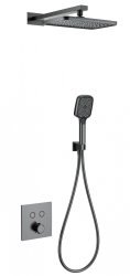 Встраиваемая душевая система Wonzon&Woghand WW-D2017-B-BGG, темный графит
